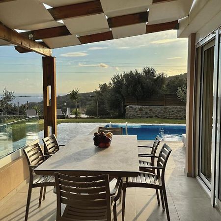 Villa Michael Triopetra Private Villa, Private Swimming Pool, Garden, Panoramic Sunset Luaran gambar